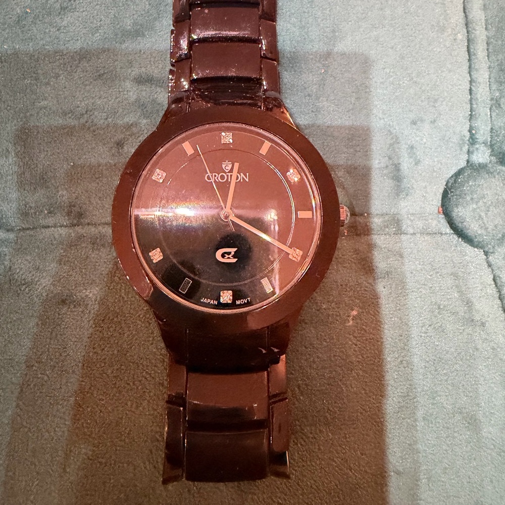 Croton Glossy Black Men's Watch